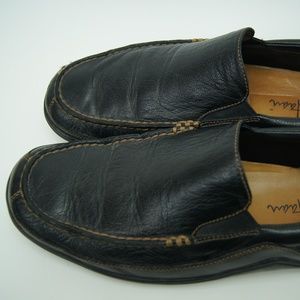 Cole Haan Mens Black Leather Tucker Venetian Slip